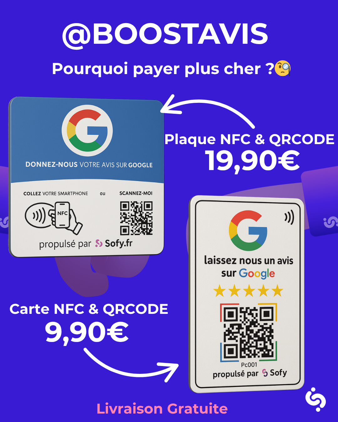 carte de collecte avis google par nfc